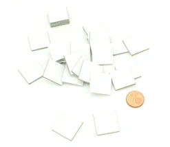 40 Tuiles carré 20 mm jetons épais blanc 2 cm vierge à personnaliser
