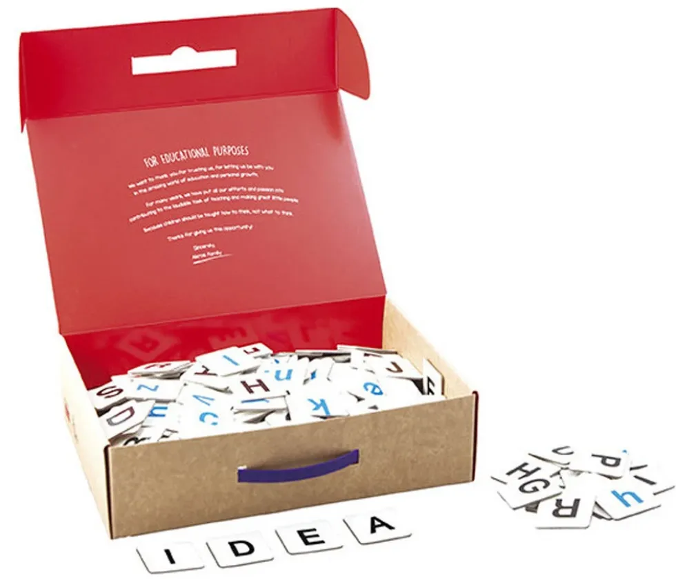 216 tuiles Lettres alphabet pour jeux et activités éducatives