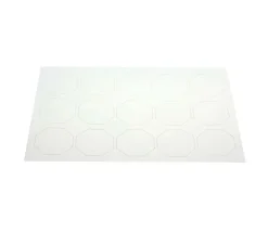 15 Tuiles octogones 50 mm blancs neutres à personnaliser