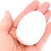 Œuf plastique blanc - oeuf pour décoration 6 cm