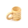 Verre à bière miniature en bois - pion chope 20 x 13 x 23 mm