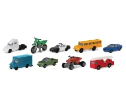 9 véhicules figurines de jeux "sur la route"