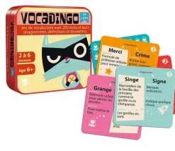 Vocadingo CP au CM1 - jeu vocabulaire et orthographe basé sur les anagrammes